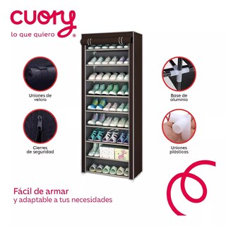 Foto 4 | Zapatera Organizador Closet Repisa Armable Mueble Multiusos Café