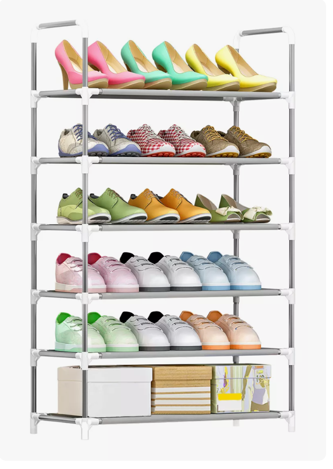 Zapatera Organizador Zapatos 18 Pares Fácil De Transportar Plateado