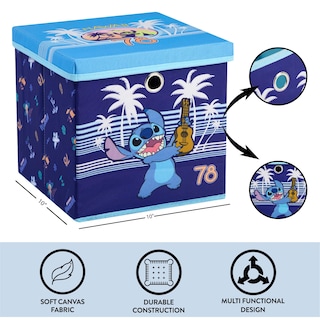 Foto 3 | Cubo De Almacenamiento Idea Nuova Lilo And Stitch 25 X 25 Cm - Venta Internacional.