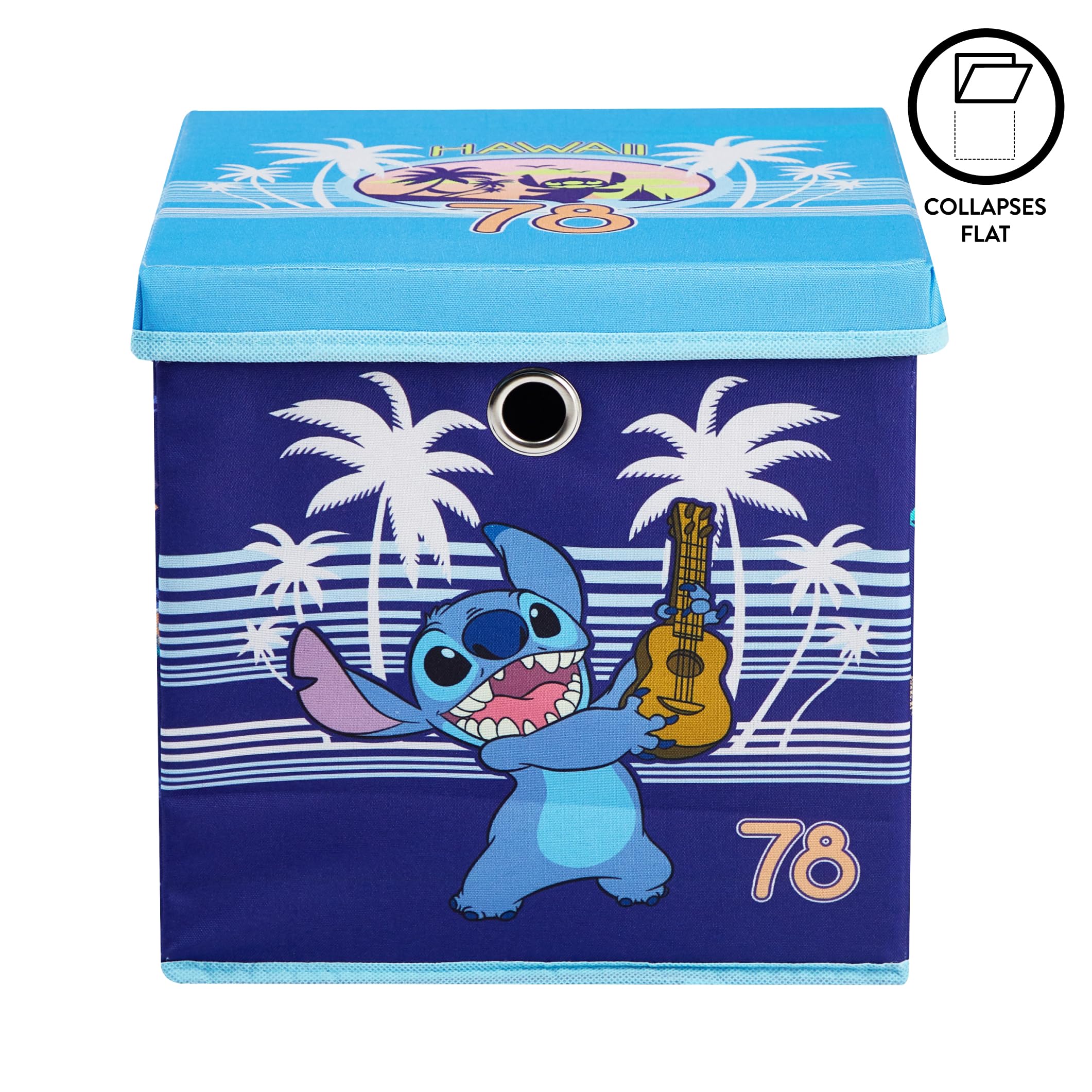 Foto 4 | Cubo De Almacenamiento Idea Nuova Lilo And Stitch 25 X 25 Cm - Venta Internacional.