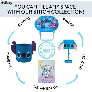 Foto 7 | Cubo De Almacenamiento Idea Nuova Lilo And Stitch 25 X 25 Cm - Venta Internacional.