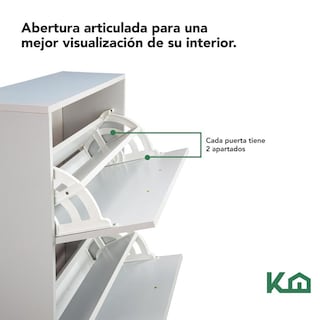 Foto 3 | Mueble Zapatero Zapatera Organizador Madera 18 Pares Hogar
