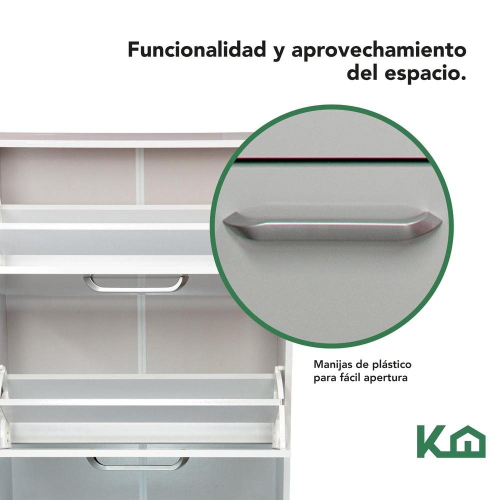 Foto 5 pulgar | Mueble Zapatero Zapatera Organizador Madera 18 Pares Hogar