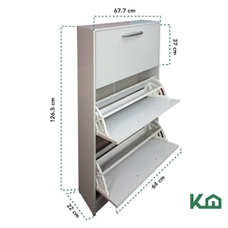 Foto 5 | Mueble Zapatero Zapatera Organizador Madera 18 Pares Hogar