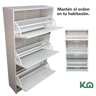 Foto 6 | Mueble Zapatero Zapatera Organizador Madera 18 Pares Hogar