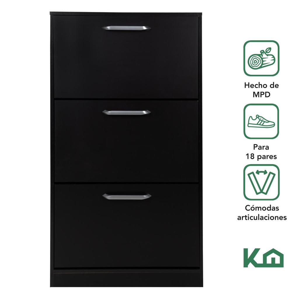Foto 3 pulgar | Mueble Zapatero Zapatera Organizador Madera 18 Pares Hogar