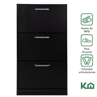 Foto 2 | Mueble Zapatero Zapatera Organizador Madera 18 Pares Hogar