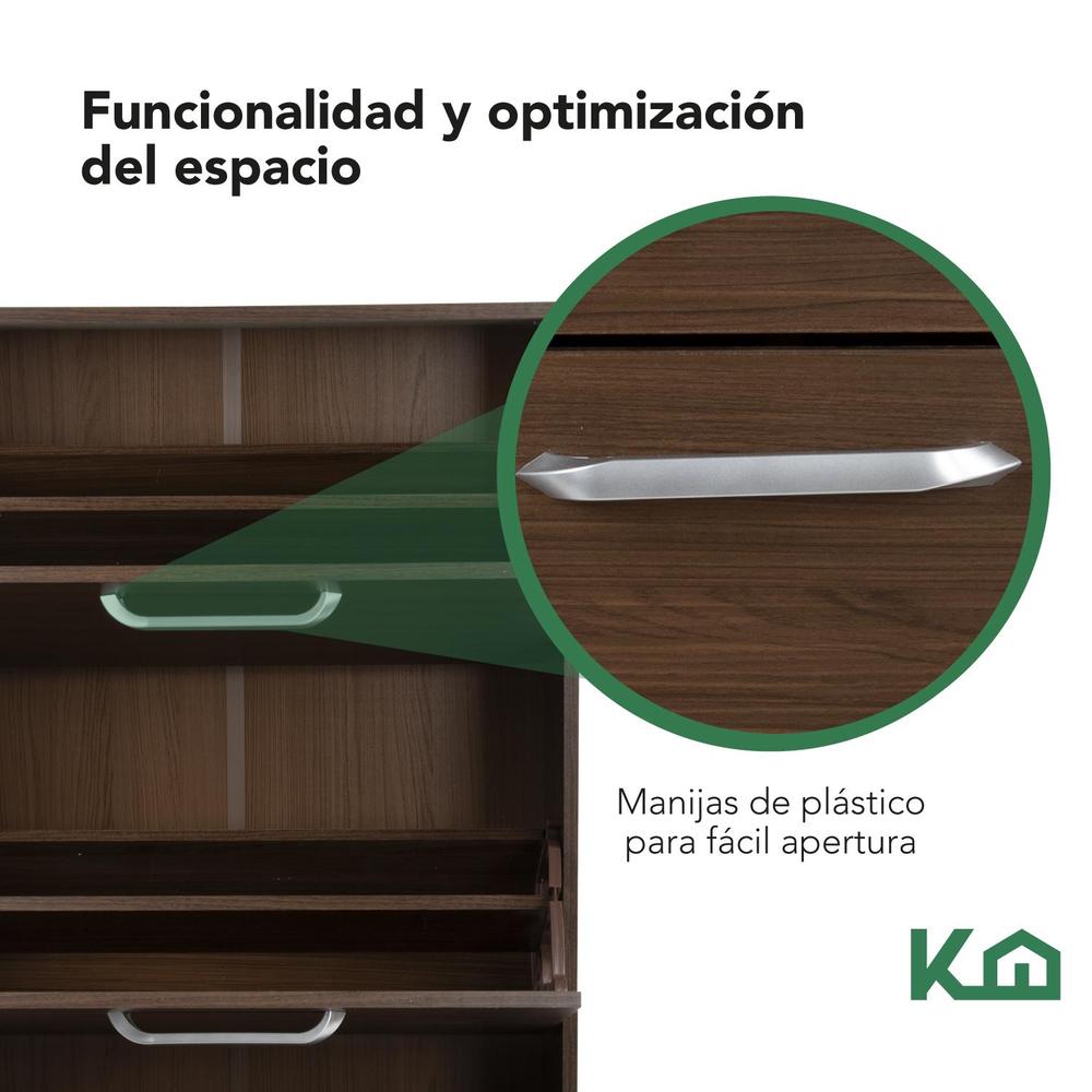 Foto 4 pulgar | Mueble Zapatero Zapatera Organizador Madera 18 Pares Hogar