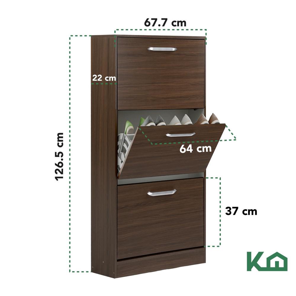 Foto 6 pulgar | Mueble Zapatero Zapatera Organizador Madera 18 Pares Hogar
