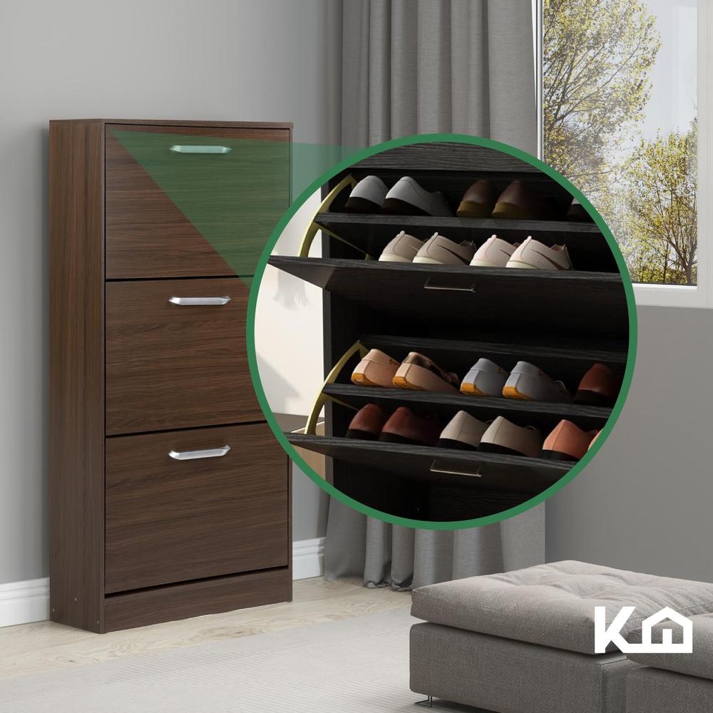 Foto 9 pulgar | Mueble Zapatero Zapatera Organizador Madera 18 Pares Hogar