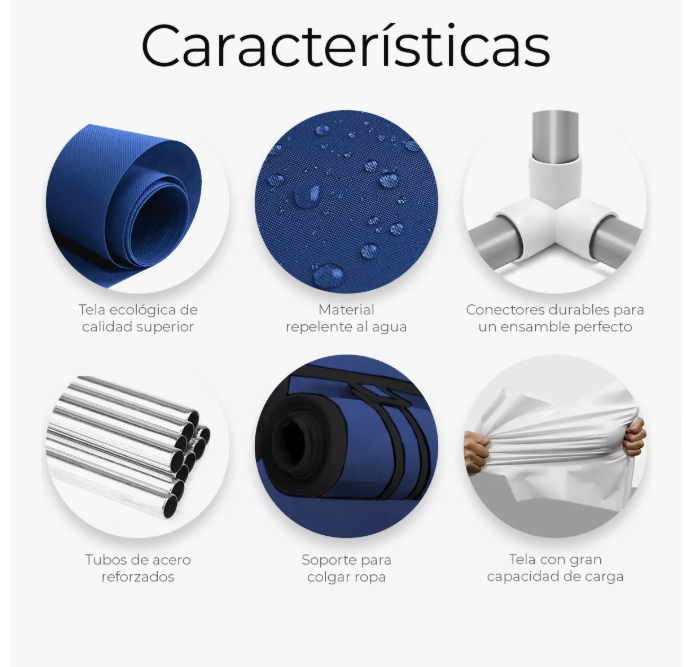 Foto 3 pulgar | Zapatera Armable Azul