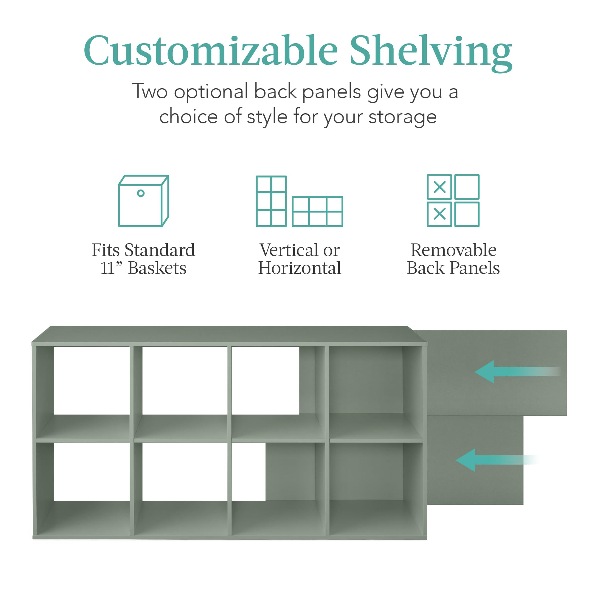 Foto 4 pulgar | Organizador De Almacenamiento Best Choice Products De 8 Cubos Con 3 Paneles - Venta Internacional.