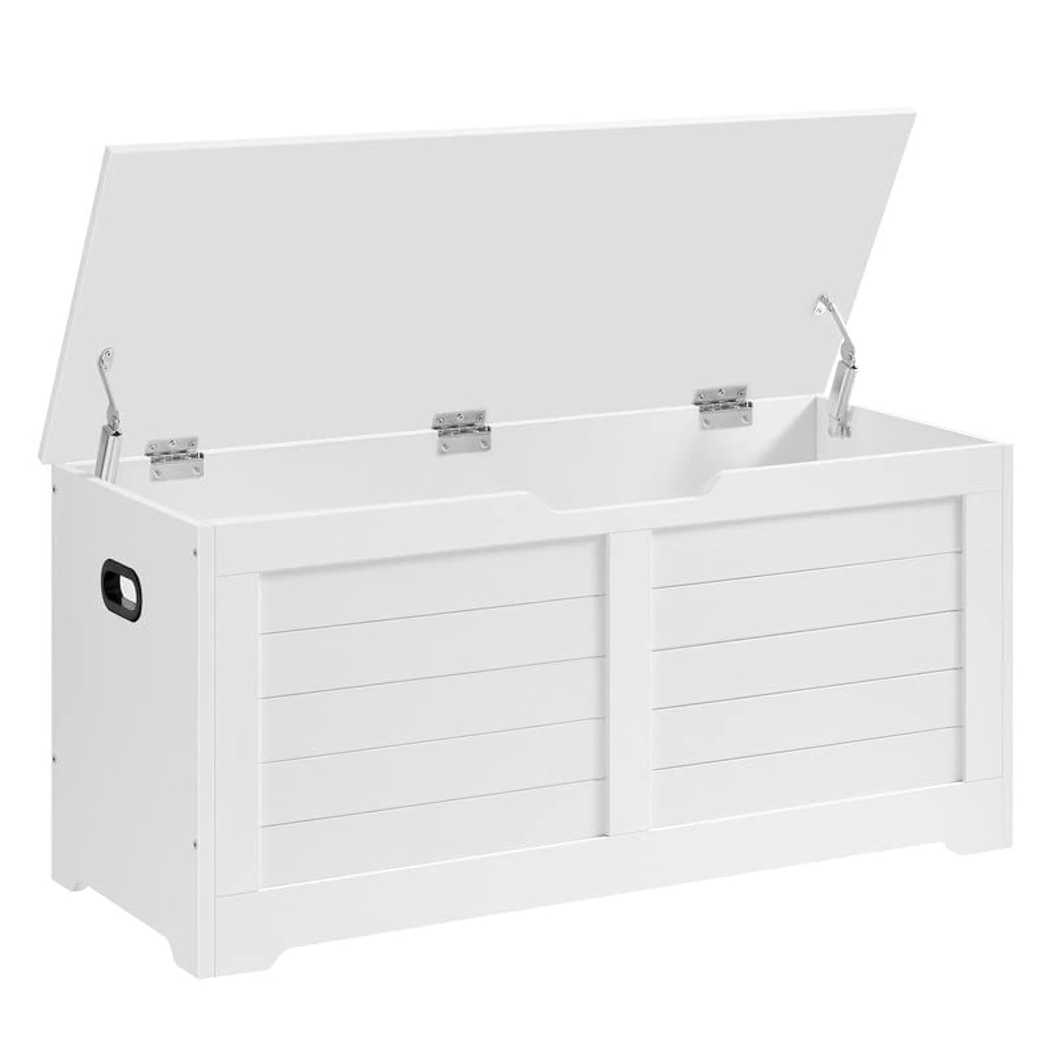 Baúl De Almacenamiento Vasagle Cloud White, Estilo Granja, 40 X 100 X 46 Cm - Venta Internacional.