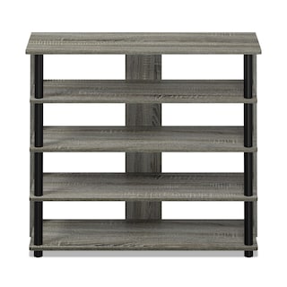 Foto 6 | Zapatero Furinno Turn-n-tube De 5 Niveles De Ancho, Roble Francés, Gris - Venta Internacional.
