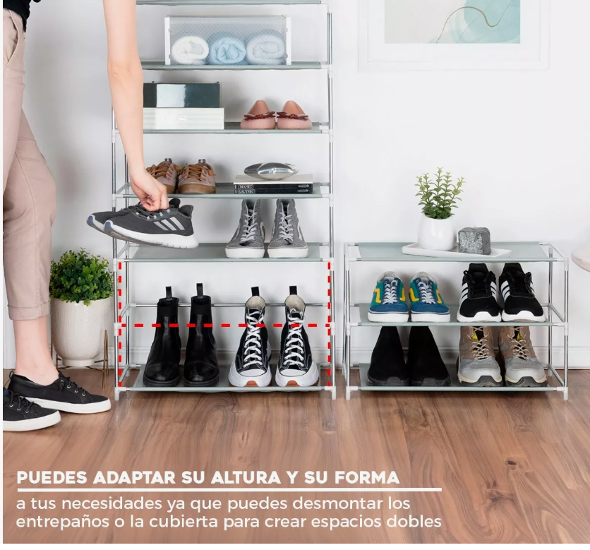 Foto 3 pulgar | Mueble Zapatera Armario Organizador Repisa Armable Multiusos