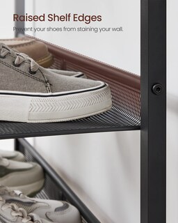 Foto 4 | Zapatero Vasagle De 5 Niveles Para Entrada De 16 A 20 Pares, Color Marrón Rústico - Venta Internacional.