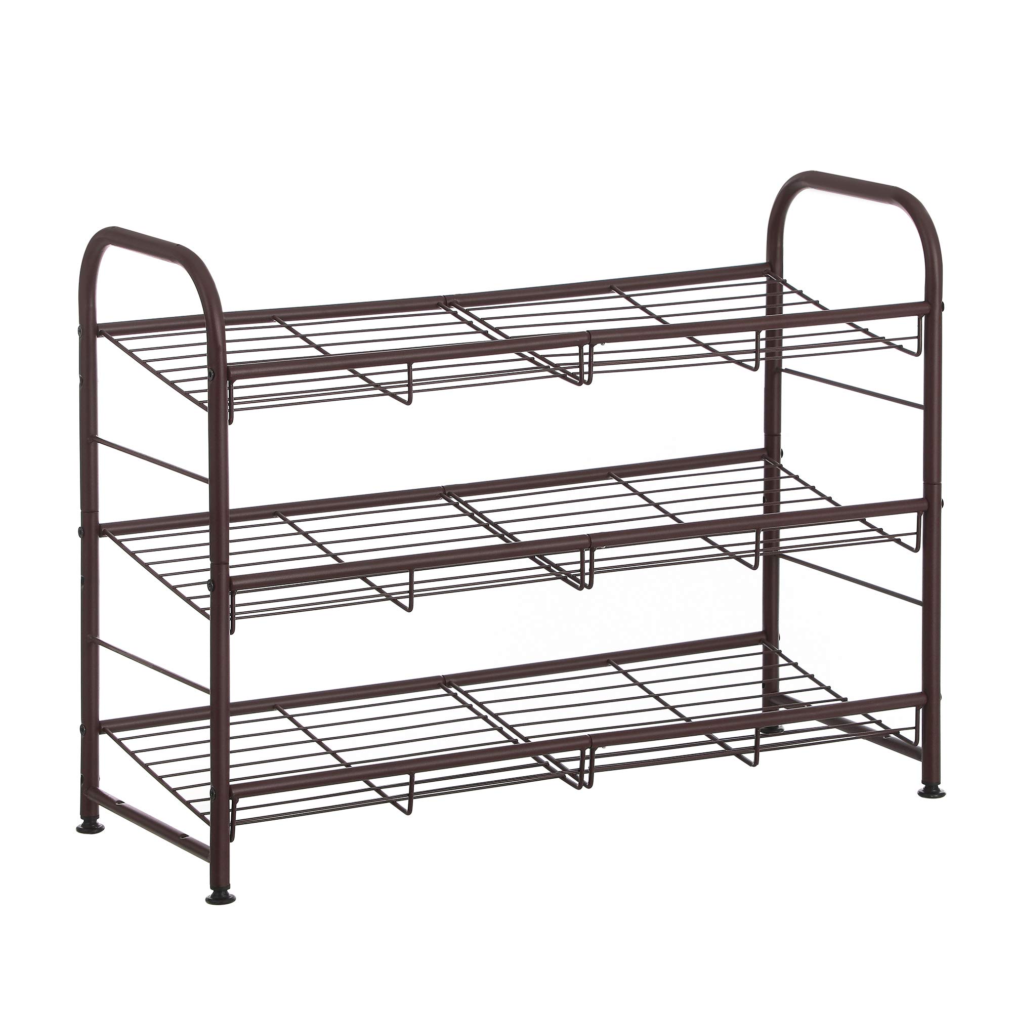 Foto 1 | Zapatero Songmics De 3 Niveles Para Armario, 12 Pares, Metal Bronce - Venta Internacional.