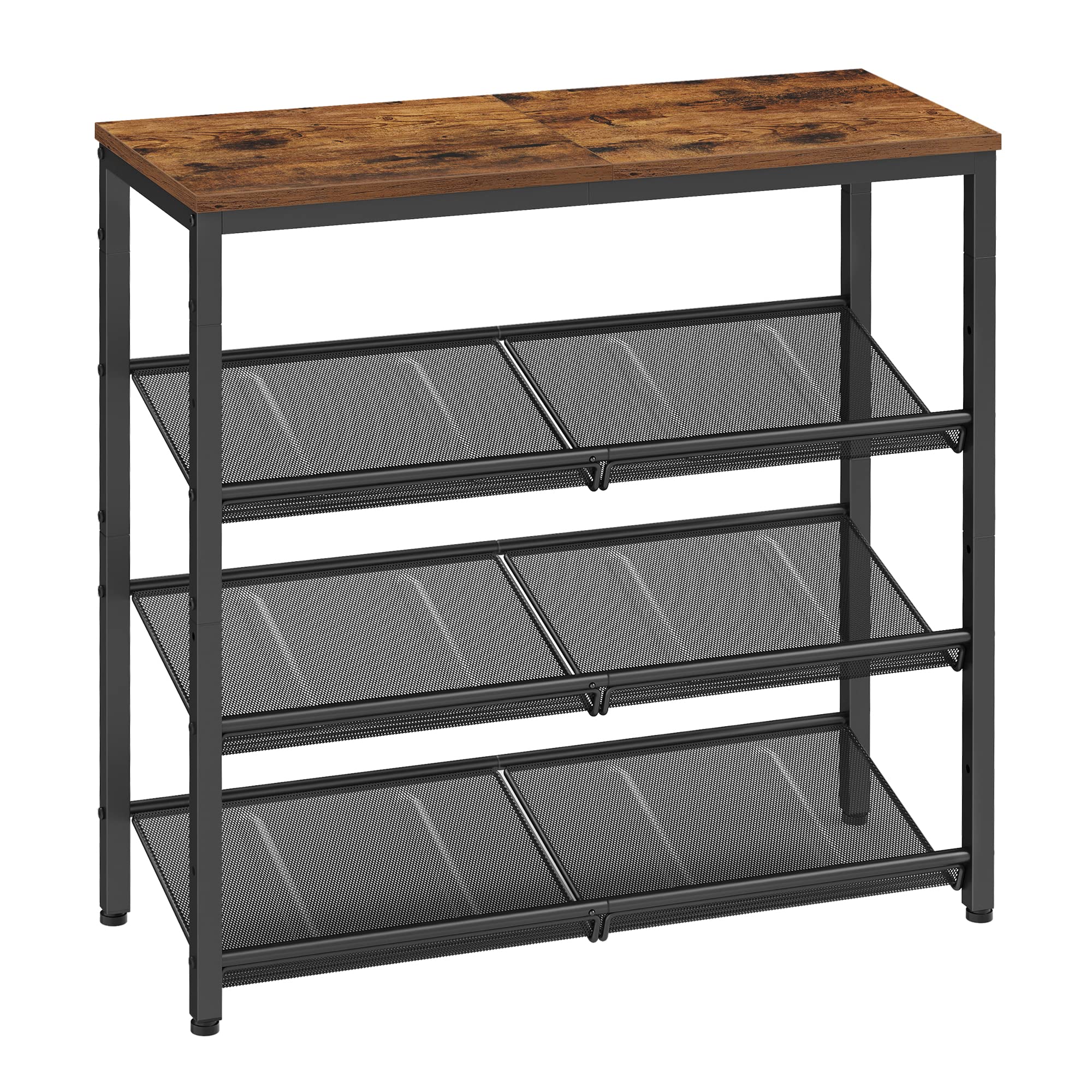 Foto 2 pulgar | Organizador De 4 Niveles Para Zapatos Vasagle Con Estantes De Almacenamiento, 75 X 30 Unidades - Venta Internacional.