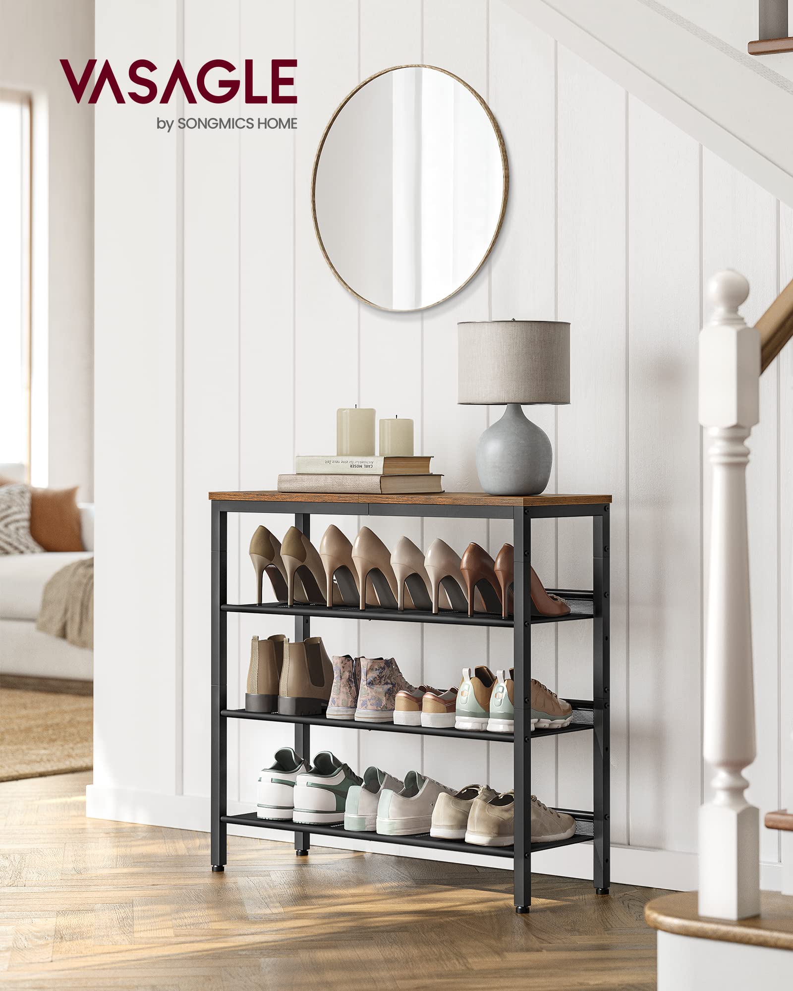 Foto 2 | Organizador De 4 Niveles Para Zapatos Vasagle Con Estantes De Almacenamiento, 75 X 30 Unidades - Venta Internacional.