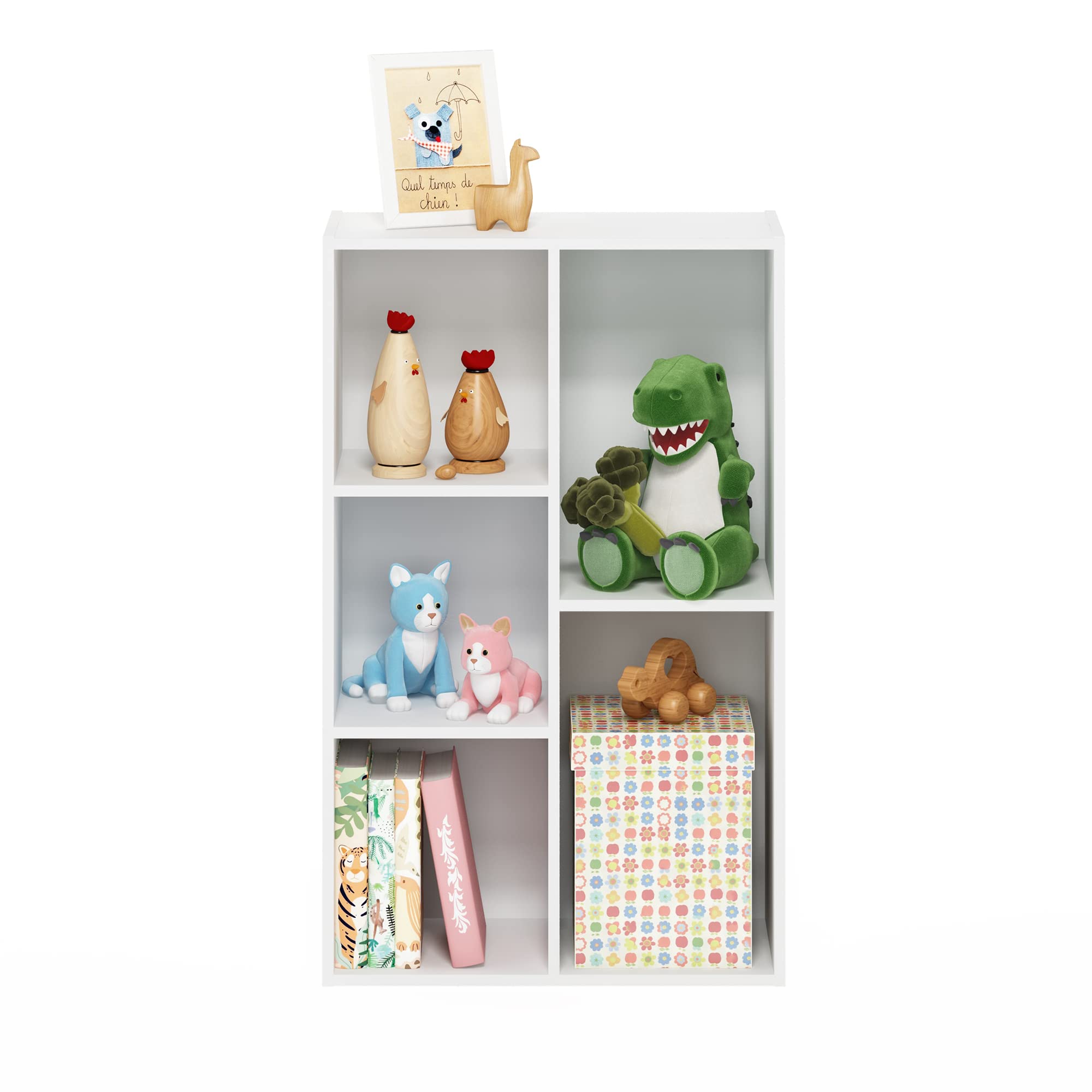 Foto 7 pulgar | Estante Furinno Luder De 5 Cubos, Montaje Sin Herramientas, Color Blanco - Venta Internacional.