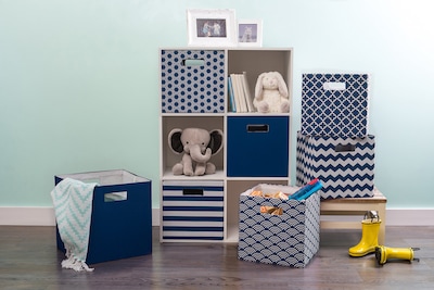 Foto 6 | Storage Collection Dii Poly-cube Con Caras Duras, Tamaño Grande, Azul - Venta Internacional.