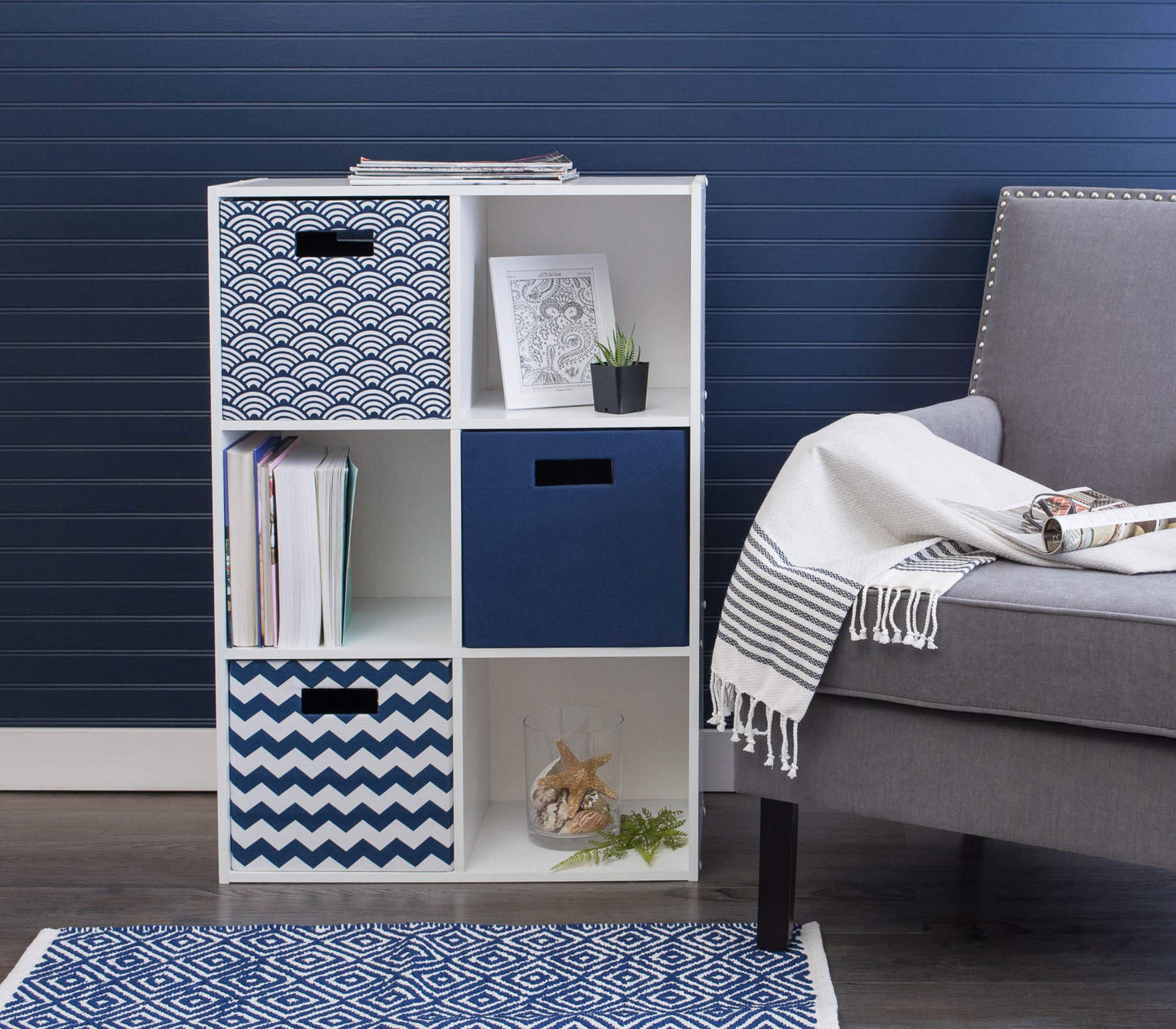 Foto 7 | Storage Collection Dii Poly-cube Con Caras Duras, Tamaño Grande, Azul - Venta Internacional.