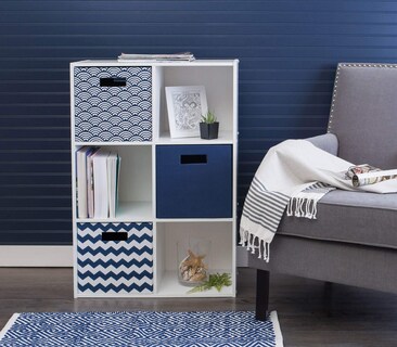 Foto 7 | Storage Collection Dii Poly-cube Con Caras Duras, Tamaño Grande, Azul - Venta Internacional.