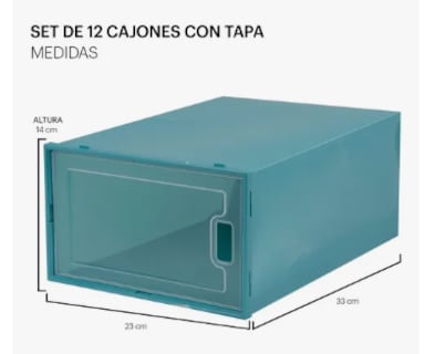 Foto 6 | Cajas De Zapatos Apilables