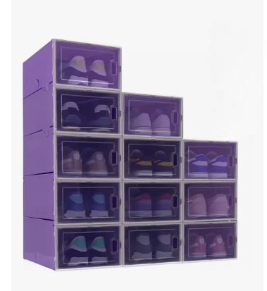 Foto 2 pulgar | Cajas Organizadoras Cajoneras Apilables Para Zapatos 12 Pz