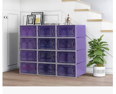 Foto 4 pulgar | Cajas Organizadoras Cajoneras Apilables Para Zapatos 12 Pz