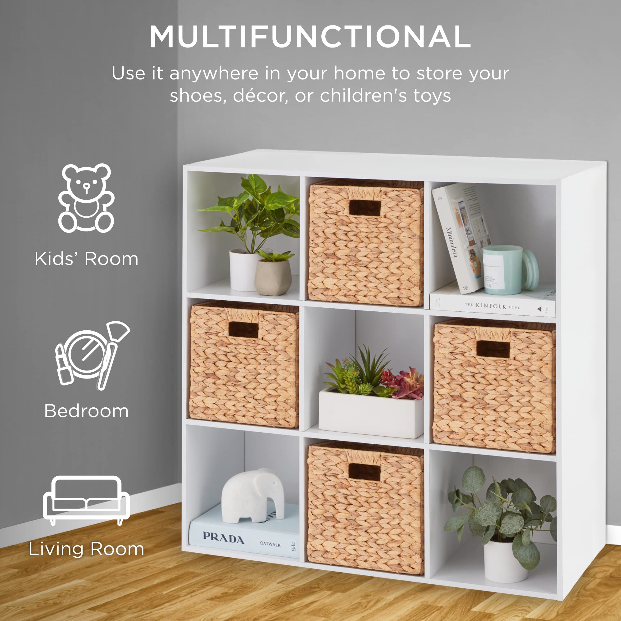 Foto 5 pulgar | Organizador De Almacenamiento Best Choice Products, 9 Cubos, Blanco - Venta Internacional.