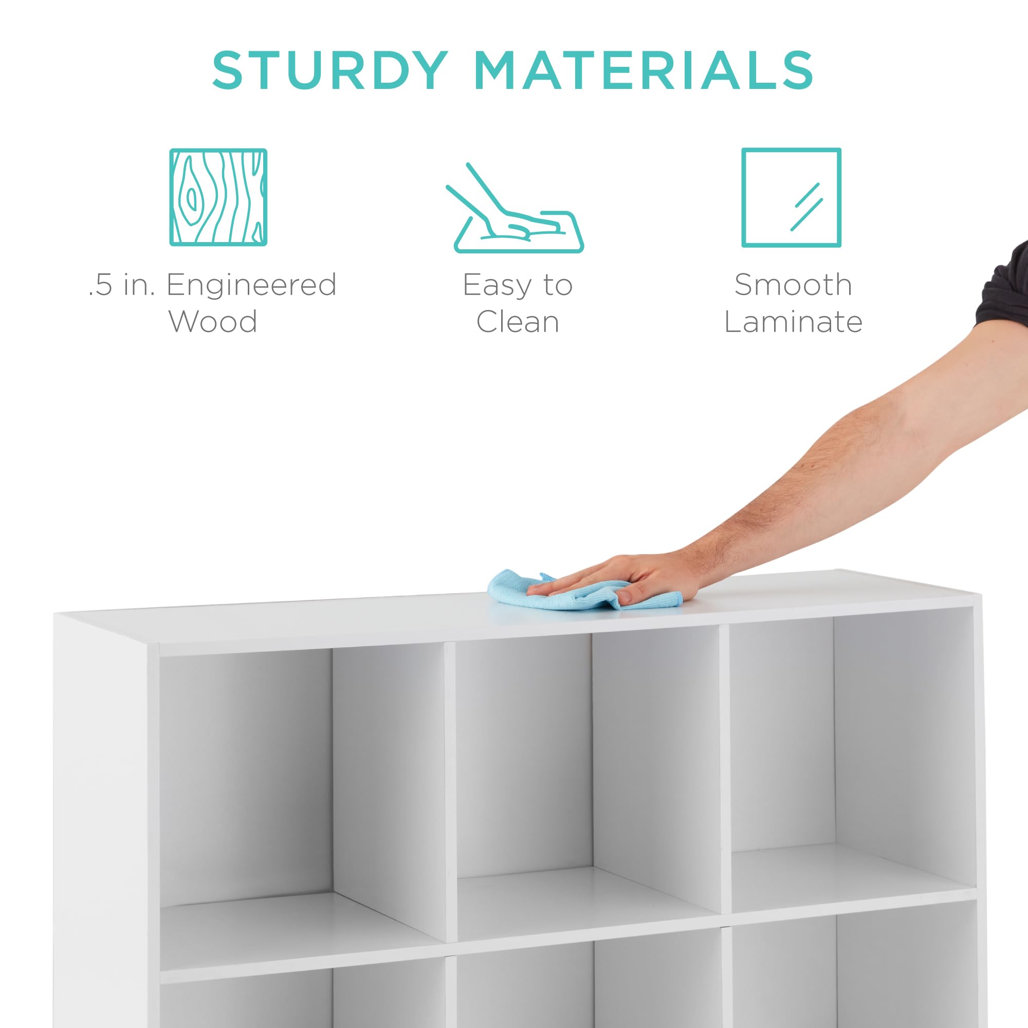 Foto 7 pulgar | Organizador De Almacenamiento Best Choice Products, 9 Cubos, Blanco - Venta Internacional.
