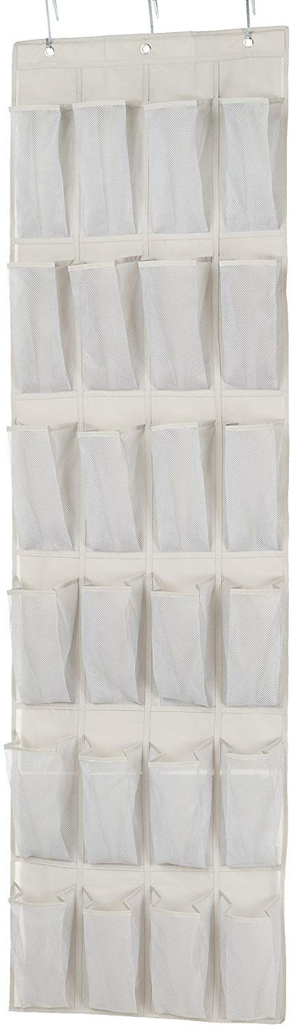 Foto 2 pulgar | Organizador De Zapatos Amazon Basics Para Colocar Sobre La Puerta, 24 Bolsillos - Venta Internacional.
