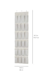 Foto 7 | Organizador De Zapatos Amazon Basics Para Colocar Sobre La Puerta, 24 Bolsillos - Venta Internacional.