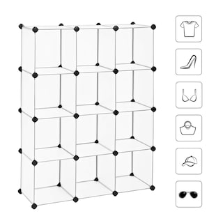 Foto 6 | Armario Modular Songmics Con 12 Cubos, 31 X 93 X 123 Cm, Ancho