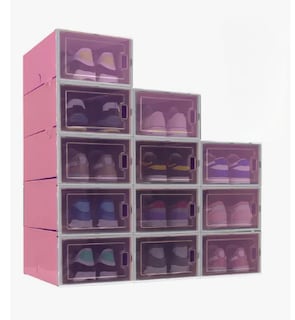 Foto 1 | Cajas Organizadoras Apilables para Zapatos 12 Piezas