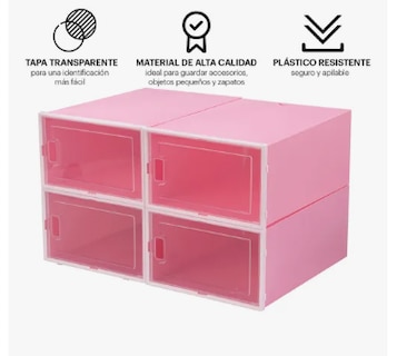 Foto 2 | Cajas Organizadoras Apilables para Zapatos 12 Piezas