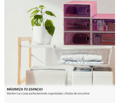 Foto 3 | Cajas Organizadoras Apilables para Zapatos 12 Piezas