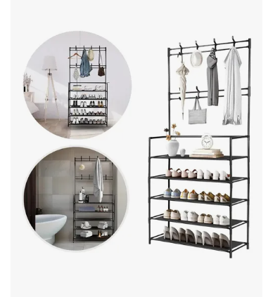 Foto 4 pulgar | Zapatera Perchero Rack Organizador