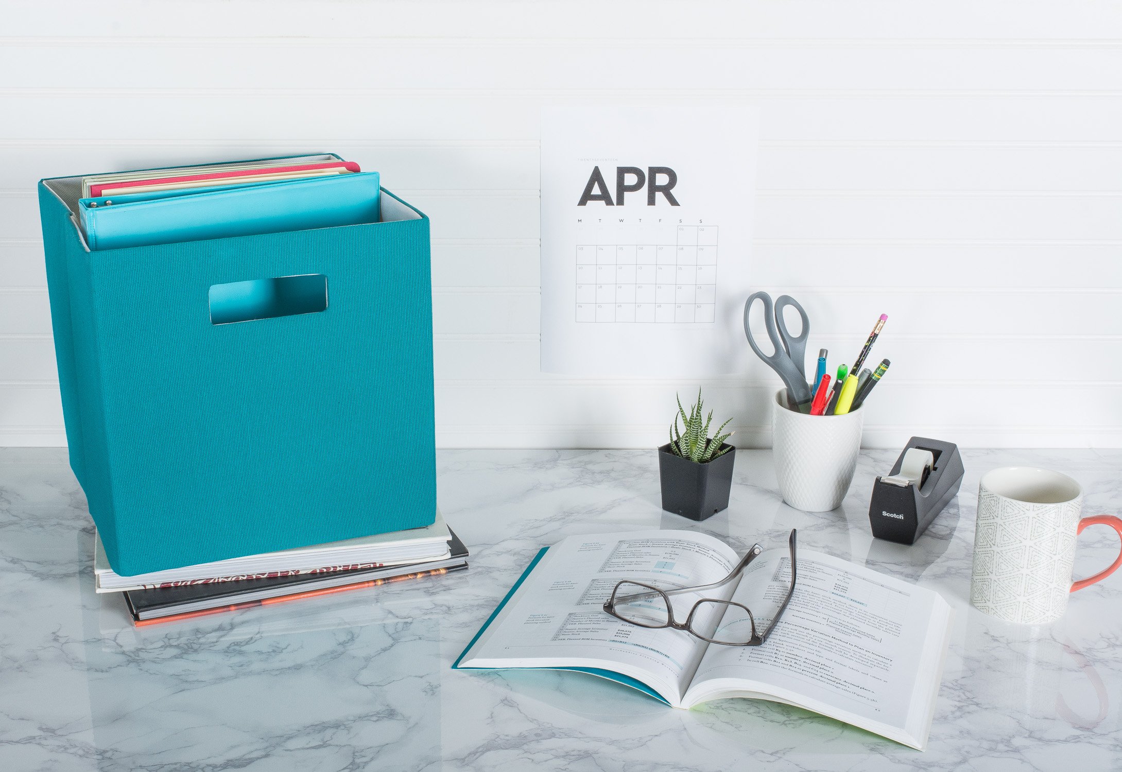 Foto 6 | Storage Cube Dii Poly-cube Collection, 11 X 11 X 11 Cm, Color Verde Azulado - Venta Internacional.