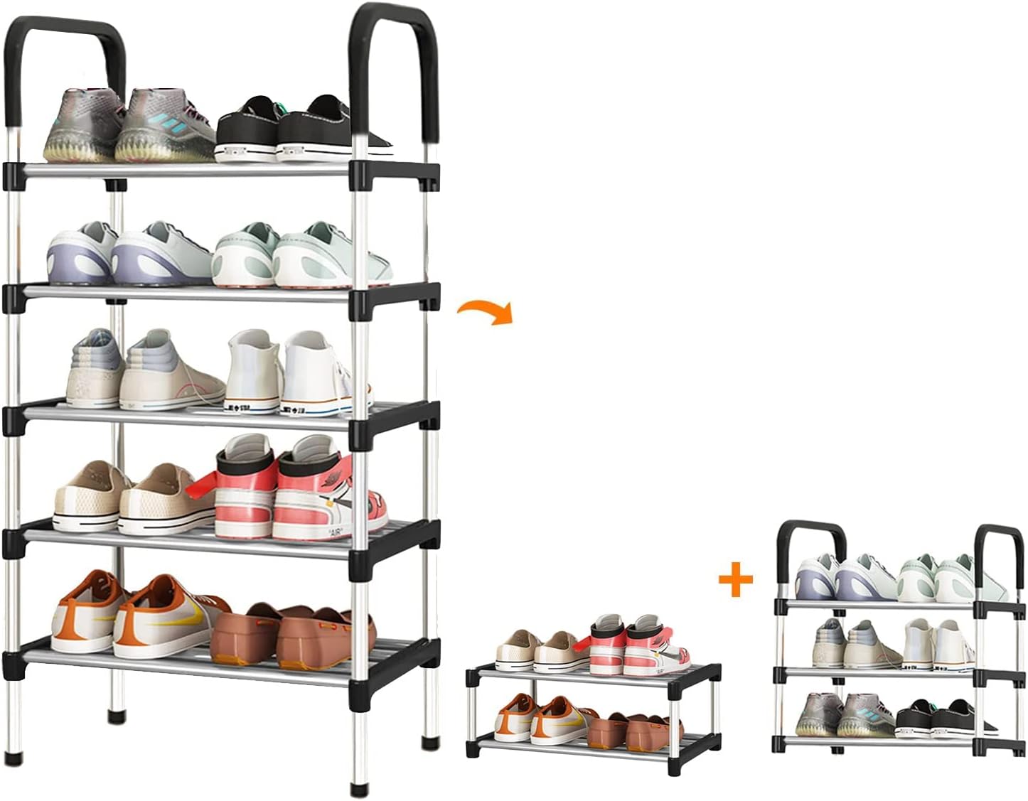 Foto 3 pulgar | Zapatera Acero 5 Niveles Organizador Hogar Closet Aleissi 701358 Platedo