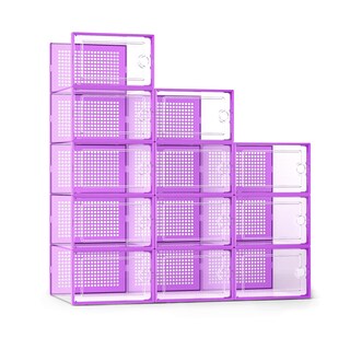 Foto 1 | Cajas De Almacenamiento De Zapatos Kuject Xl De Plástico Transparente, Paquete De 12 - Venta Internacional.