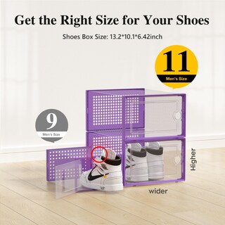 Foto 2 | Cajas De Almacenamiento De Zapatos Kuject Xl De Plástico Transparente, Paquete De 12 - Venta Internacional.