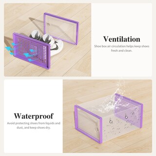 Foto 5 | Cajas De Almacenamiento De Zapatos Kuject Xl De Plástico Transparente, Paquete De 12 - Venta Internacional.