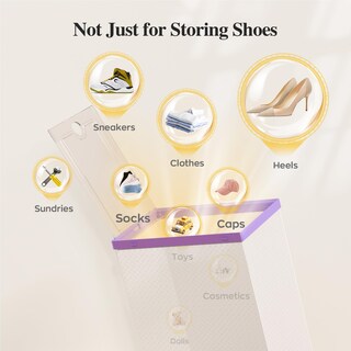Foto 6 | Cajas De Almacenamiento De Zapatos Kuject Xl De Plástico Transparente, Paquete De 12 - Venta Internacional.