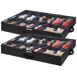 Foto 1 | Organizador Lifewit Para Guardar Zapatos Para Debajo De La Cama, Juego De 2 Unidades, Color Negro - Venta Internacional.