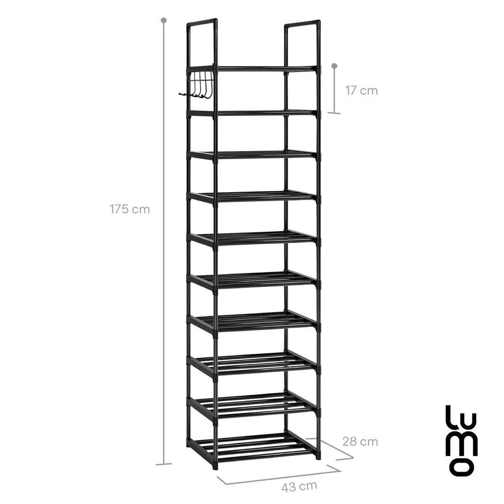 Foto 3 pulgar | Zapatera 10 Niveles Rack Multifuncional Organizador Bolsas