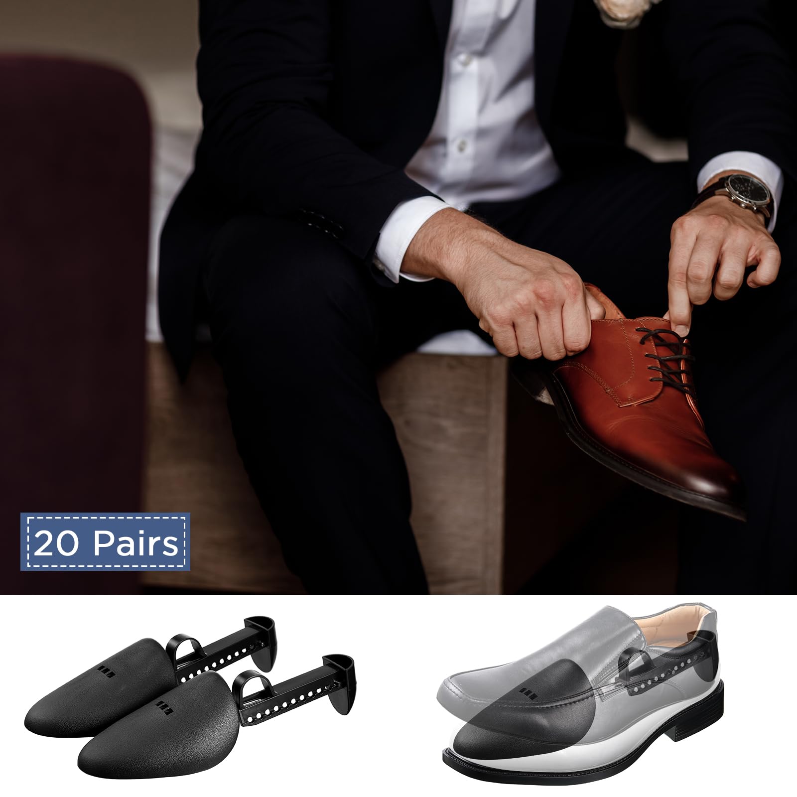 Foto 2 | Extensor De Zapatos Honeydak De Plástico, 20 Pares, Para Hombre Y Mujer - Venta Internacional.