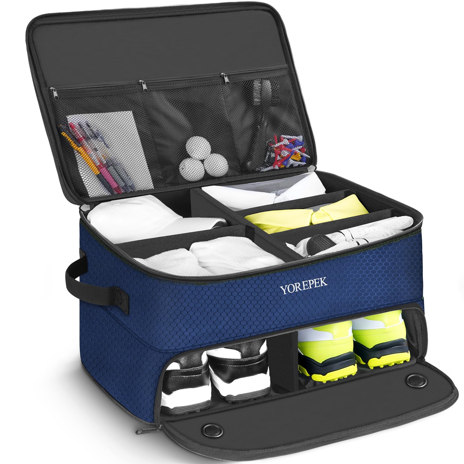 Foto 1 | Organizador Yorepek Para Baúles De Golf, 2 Capas, Resistente, Color Azul - Venta Internacional.