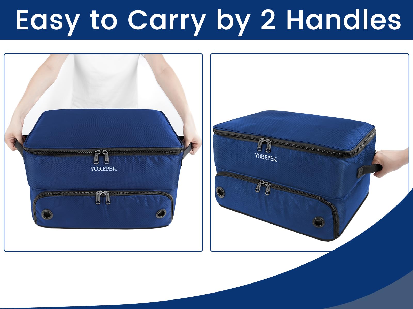 Foto 6 pulgar | Organizador Yorepek Para Baúles De Golf, 2 Capas, Resistente, Color Azul - Venta Internacional.